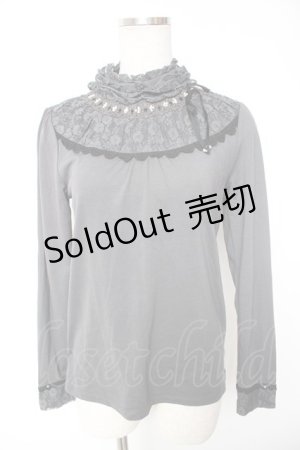 画像: axes femme / ティアードスタンドインナー  グレー Y-26-01-12-047-AX-TO-SZ-ZY