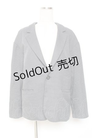 画像: axes femme / ガンクラブチェックジャケット  グレー Y-26-01-12-065-AX-JA-SZ-ZS