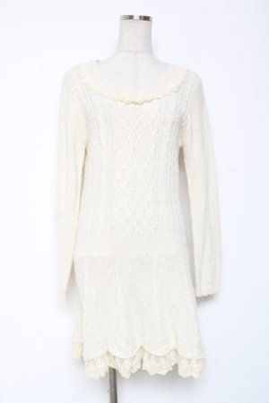 画像: axes femme / 格子柄ペプラム切替プルオーバー  生成り Y-26-01-12-067-AX-TO-SZ-ZY