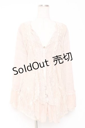 画像: axes femme / レーストッパーカーデ  ピンク Y-26-01-12-069-AX-TO-SZ-ZY