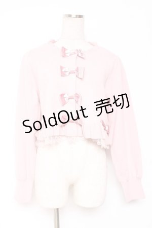 画像: Maria pipi / コットンカシミアニットボレロ  ピンク Y-26-01-12-070-EL-TO-SZ-ZY