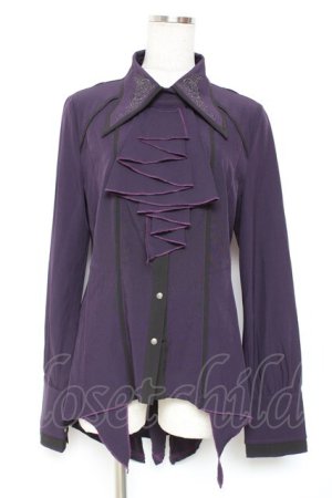 画像: Rozen Kavalier / ジャボ付き衿刺繍ブラウス  パープル Y-26-01-12-089-OO-BL-SZ-ZY