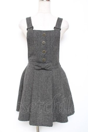 画像: Ank Rouge / ウールジャンパースカート  グレー Y-26-01-12-110-CA-OP-AS-ZY