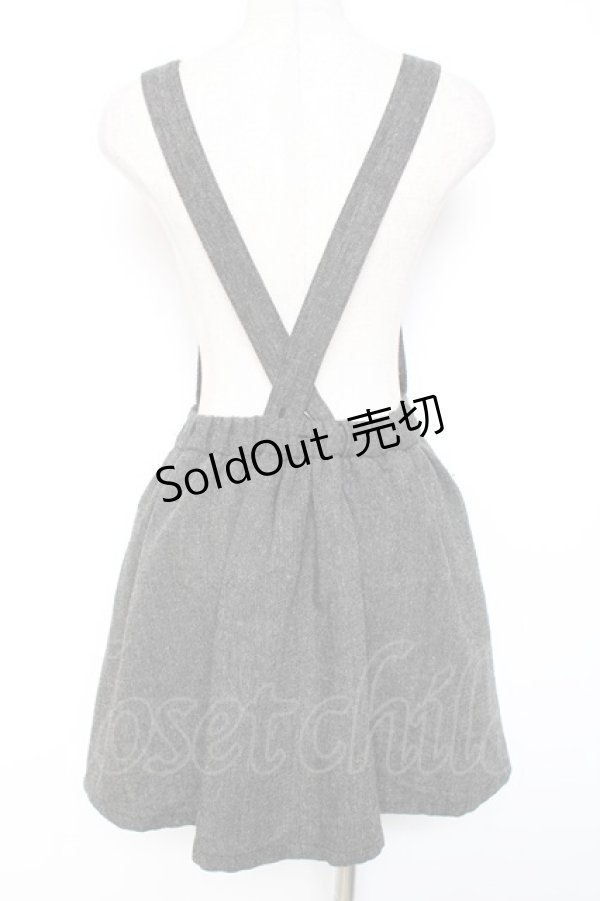 画像3: Ank Rouge / ウールジャンパースカート  グレー Y-26-01-12-110-CA-OP-AS-ZT406 (3)