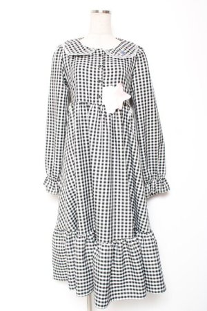 画像: FLC / hsギンガムマルエリワンピース S 中黒 Y-26-01-12-111-LO-OP-SZ-ZY