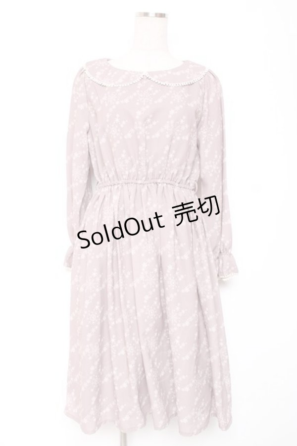 画像1: Fi.n.t / スノー千鳥柄ワンピース F ピンク Y-26-01-12-113-CA-OP-SZ-ZI (1)