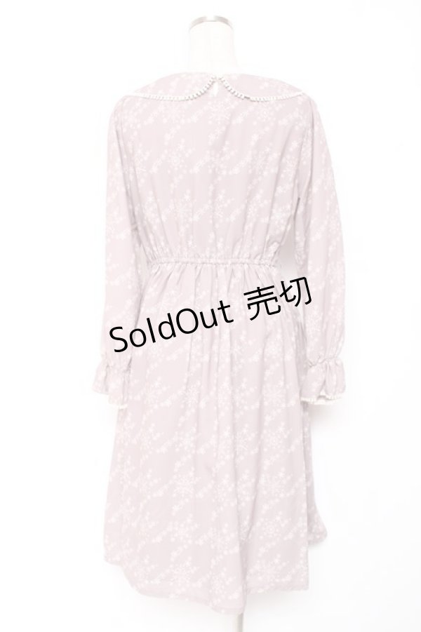 画像2: Fi.n.t / スノー千鳥柄ワンピース F ピンク Y-26-01-12-113-CA-OP-SZ-ZI (2)