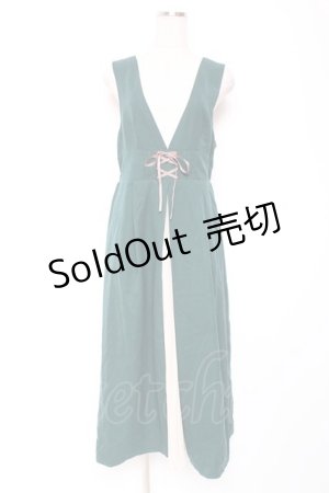 画像: axes femme / フロントプリーツジャンスカ  グリーン Y-26-01-12-117-AX-OP-SZ-ZS