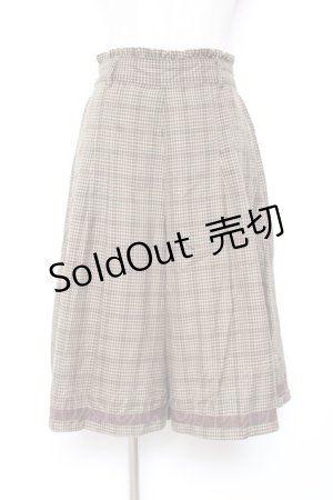 画像: axes femme / プリーツスカート  ベージュ Y-26-01-12-141-AX-SK-SZ-ZS