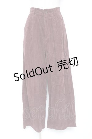 画像: Fi.n.t / コーデュロイパンツ  ブラウン Y-26-01-12-157-CA-PA-SZ-ZY