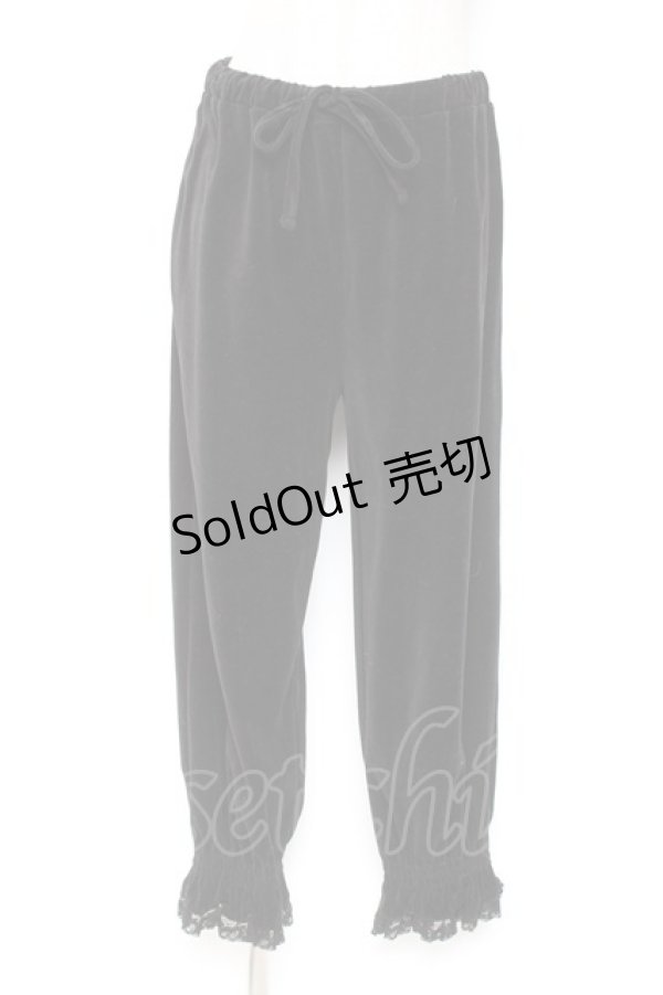 画像1: Katie / TEA&CAKE ベロアドロワーズ F 黒 Y-26-01-12-165-LO-PA-SZ-ZT0214B (1)