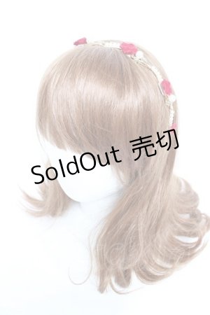 画像: axes femme Kawaii / ローズモチーフカチューシャ  ゴールド Y-26-01-12-025-AX-AC-SZ-ZT0118Y