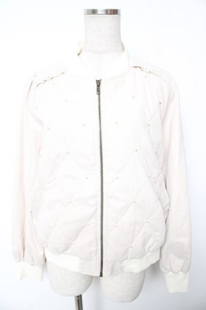 画像: axes femme POETIQUE /  キルティングブルゾン M 生成り Y-26-01-12-034-AX-JA-SZ-ZY