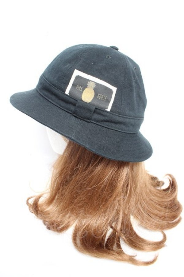 画像2: PINK HOUSE / デニムバケットハット  黒 Y-26-01-16-039-LO-AC-SZ-ZY (2)