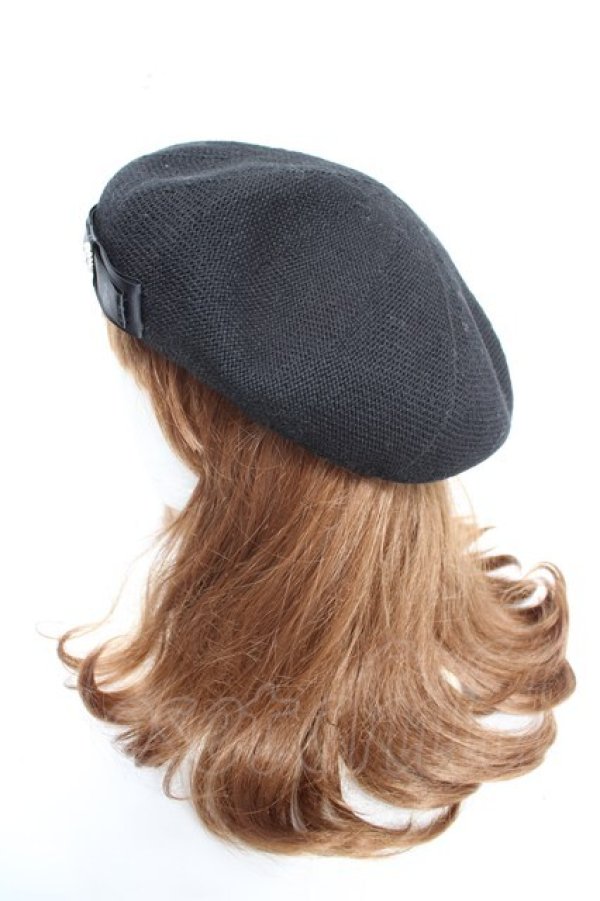 画像2: m petit by misako / NINA'S AM カメオベレー  中黒 Y-26-01-16-041-LO-AC-SZ-ZY (2)