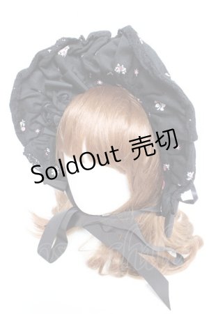画像: BABY, THE STARS SHINE BRIGHT / Lovely Sweet Room ボンネット  黒 Y-26-01-16-045-BA-AC-SZ-ZY