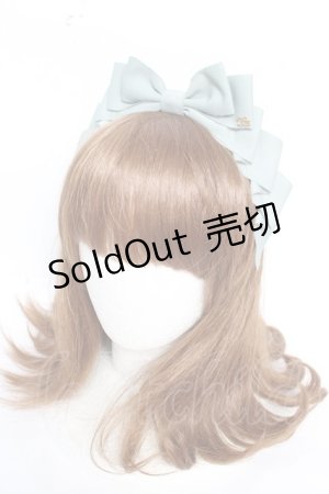 画像: Innocent World / グログランタックリボンカチューシャ  グレイッシュグリーン Y-26-01-16-048-IW-AC-SZ-ZY