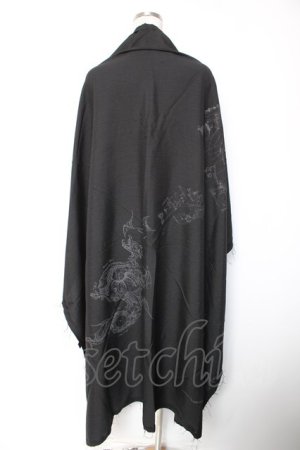 画像: Ozz conte / 龍プリントストール  黒 Y-26-01-16-049-OO-TO-SZ-ZY