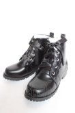 画像1: axes femme / レースアップリボンブーツ L 黒 Y-26-01-16-052-AX-SH-SZ-ZY (1)