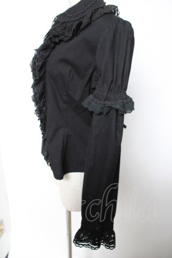 画像4: BABY, THE STARS SHINE BRIGHT / ハートハートブラウス  黒 Y-26-01-16-053-BA-BL-SZ-ZY (4)