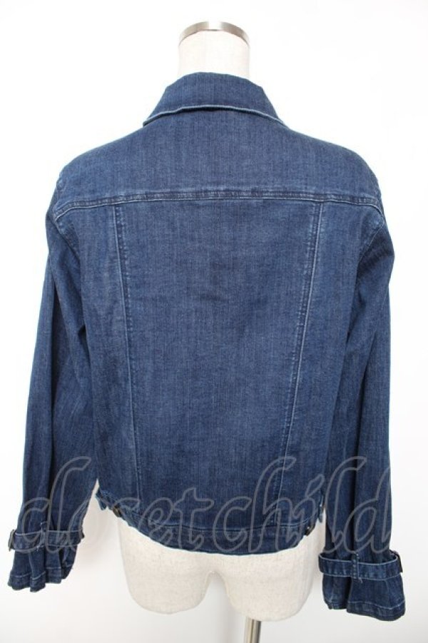 画像2: axes femme / 花刺繍ストレッチデニムジャケット M インディゴ Y-26-01-16-054-AX-JA-SZ-ZY (2)