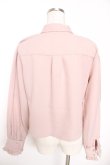 画像2: axes femme / ジャカードリボン付ブラウス F ピンク Y-26-01-16-058-AX-BL-SZ-ZY (2)