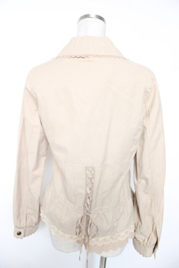 画像2: axes femme / ビジュー装飾ジャケット M ベージュ Y-26-01-16-063-AX-JA-SZ-ZY (2)
