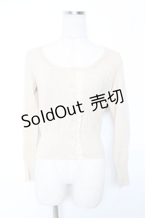 画像: Emily Temple cute / フロントレースラメニットカーディガン  ゴールド Y-26-01-16-070-ET-TO-SZ-ZY