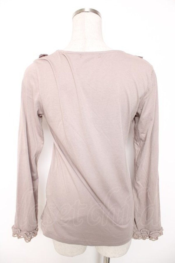 画像2: axes femme / レース×ビジュープルオーバー M モカ Y-26-01-16-073-AX-TO-SZ-ZY (2)