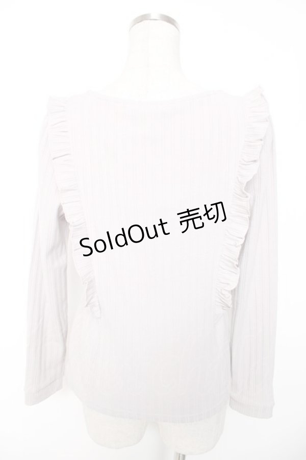 画像2: axes femme / フリルプルオーバー M ラベンダー Y-26-01-16-075-AX-TO-SZ-ZY (2)