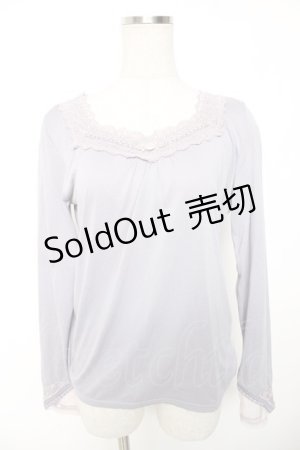 画像: axes femme / ストーン付きインナーカットソー M ラベンダー Y-26-01-16-076-AX-TO-SZ-ZY