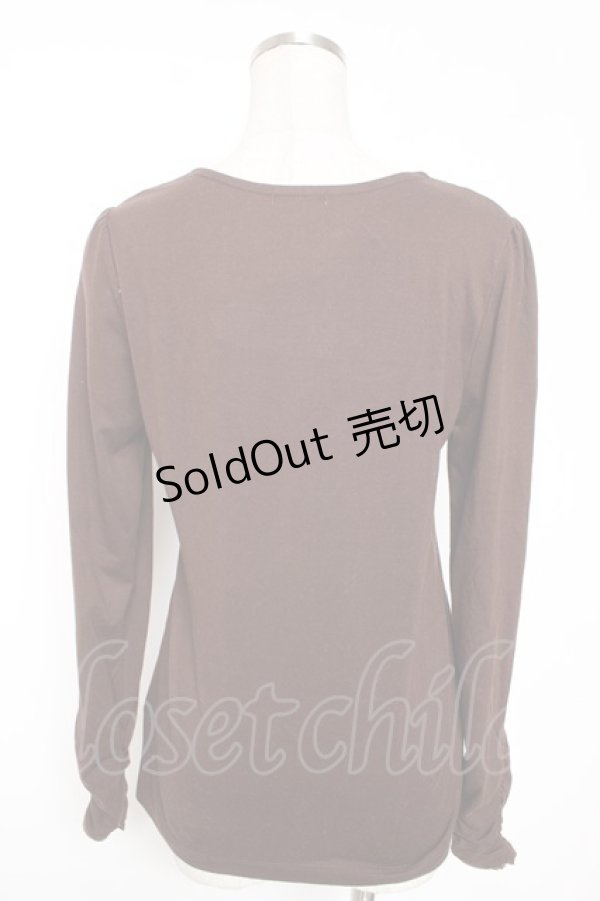 画像2: axes femme / レース使いインナープルオーバー M 茶 Y-26-01-16-077-AX-TO-SZ-ZY (2)