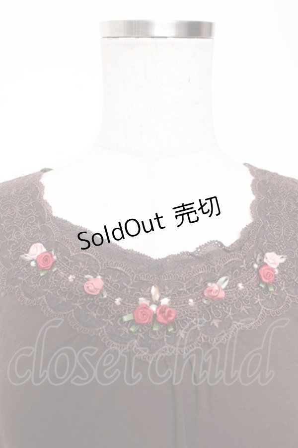 画像3: axes femme / レース使いインナープルオーバー M 茶 Y-26-01-16-077-AX-TO-SZ-ZY (3)