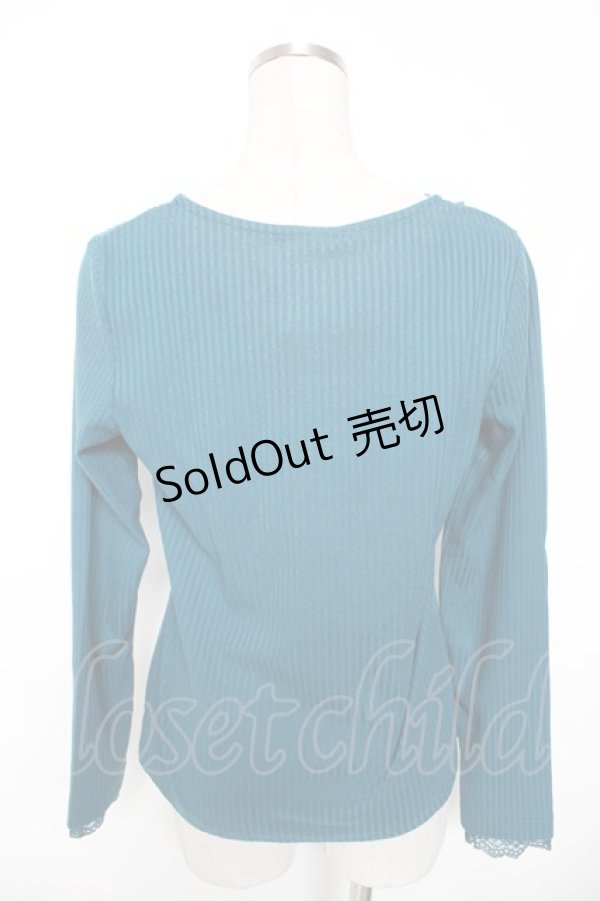 画像2: axes femme / レース組み合わせリブインナー M グリーン Y-26-01-16-078-AX-TO-SZ-ZS (2)