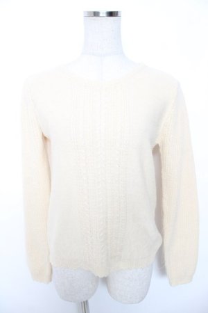 画像: axes femme / バックリボンニット Ｍ 生成り Y-26-01-16-084-AX-TO-SZ-ZY