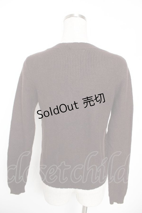 画像2: axes femme / はしごリボンニット M 茶 Y-26-01-16-085-AX-TO-SZ-ZY (2)