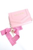 画像1: Maison de FLEUR / キーリボンミニウォレット  ピンク Y-26-01-16-012-LO-ZA-SZ-ZY (1)