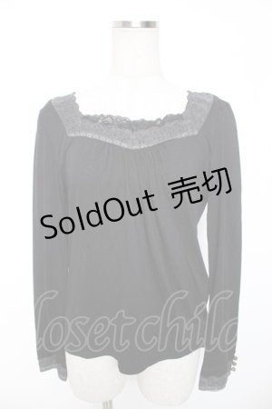 画像: axes femme / グラデーションインナープルオーバー M 黒 Y-26-01-16-087-AX-TO-SZ-ZY