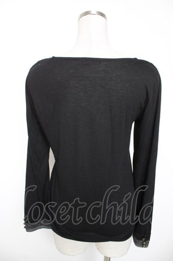 画像2: axes femme / グラデーションインナープルオーバー M 黒 Y-26-01-16-087-AX-TO-SZ-ZY (2)