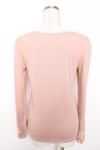 画像2: axes femme / リボンデザインインナープルオーバー M 淡ピンク Y-26-01-16-089-AX-TO-SZ-ZY (2)