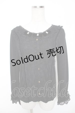 画像: axes femme / 衿元リボンクラシックPO M 黒 Y-26-01-16-090-AX-TO-SZ-ZS