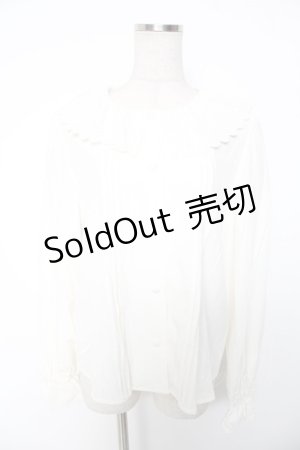 画像: Ank Rouge / コットンレースブラウス M オフホワイト Y-26-01-16-094-CA-BL-SZ-ZY