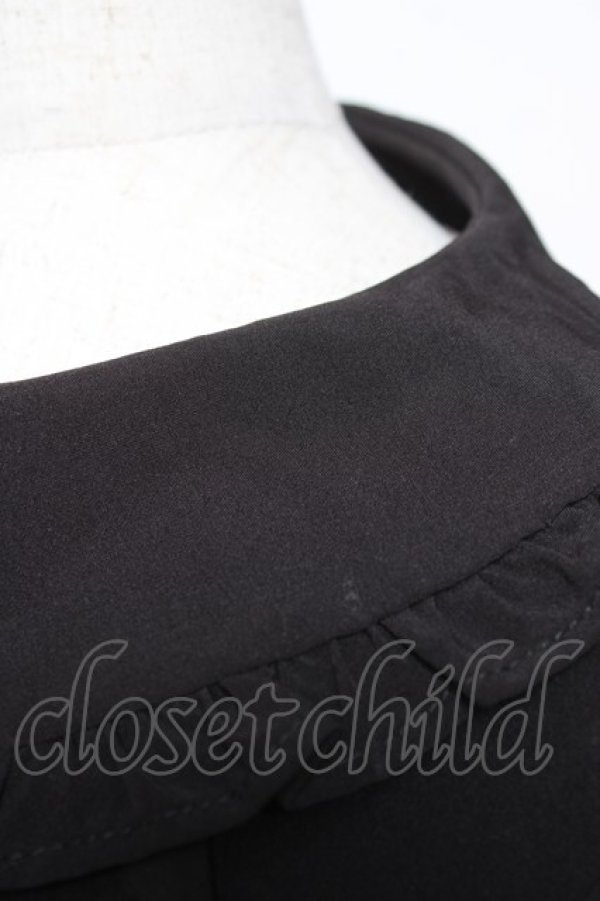 画像4: Ank Rouge / パールボタンフリルブラウス M 黒 Y-26-01-16-101-CA-BL-SZ-ZY (4)