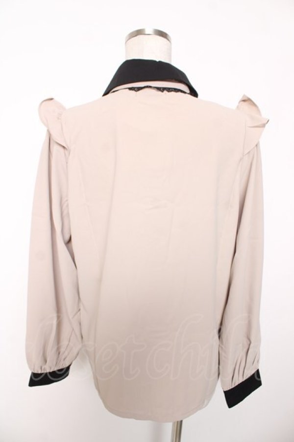 画像2: Rojita / ロゴリボンブラウス F ベージュ Y-26-01-16-104-LO-OP-SZ-ZY (2)