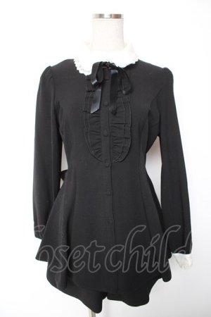 画像: Secret Honey / ダブルフリルセットアップ 2 ブラック Y-26-01-16-111-CA-OP-SZ-ZY