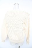 画像2: INGEBORG / カメリアモチーフ付きニット  生成り Y-26-01-16-113-LO-TO-SZ-ZY (2)