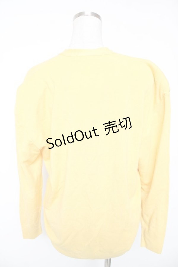 画像2: INGEBORG / 王冠ボタンカーディガン  イエロー Y-26-01-16-114-LO-TO-SZ-ZS (2)