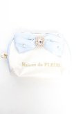 画像1: Maison de FLEUR / ウエディングビジュー ティッシュポーチ  ホワイト Y-26-01-16-014-LO-ZA-SZ-ZY (1)