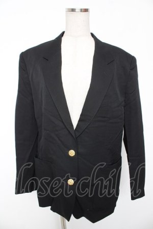 画像: INGEBORG / 金ボタンテーラードジャケット  黒 Y-26-01-16-123-LO-JA-SZ-ZS