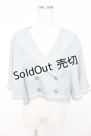 画像: Kurumi Collaboration / TT*KRMセーラーケープ S 淡青 Y-26-01-16-125-LO-JA-SZ-ZY